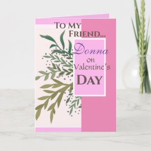 Tarjeta "¡A mi amigo en el Día de San Valentín!", personal