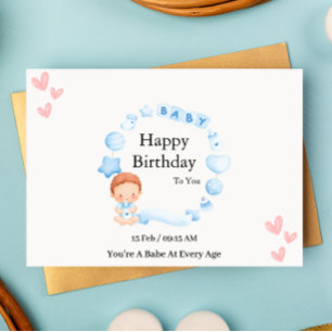 Tarjeta A Mi Babe Más Dulce: ¡Feliz cumpleaños, amor!