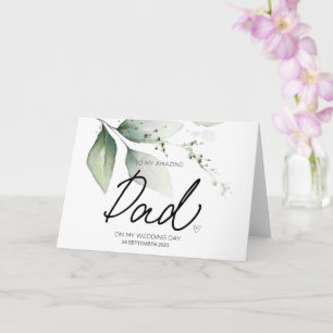 Tarjeta A Mi Boda Papá Gracias De Novias Padre