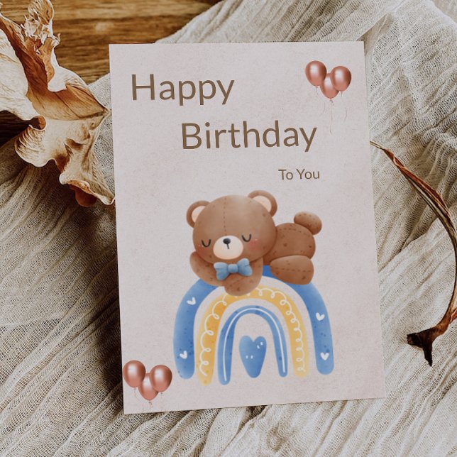 Tarjeta ¡A Mi Cariño, Feliz Cumpleaños! (To My Sweetest Babe Happy Birthday, Love! Card)