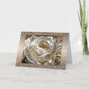 Tarjeta A mi día de boda de la novia o del marido