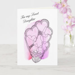 Tarjeta A Mi Dulce Hija, Un Valentín