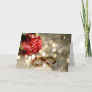 Tarjeta A mi esposa - boda del día de boda