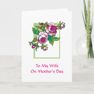Tarjeta A mi esposa Día de la Madre