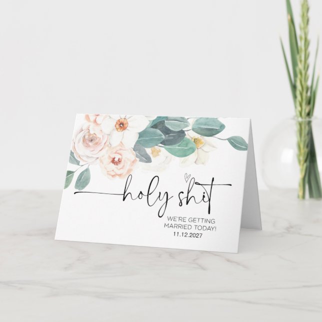 Tarjeta A mi esposa nupcial que se casó (Anverso)