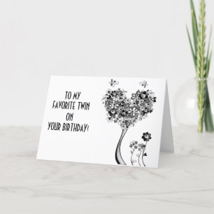 TARJETA A MI FAVORITO ***TWIN*** EN SU CUMPLEAÑOS