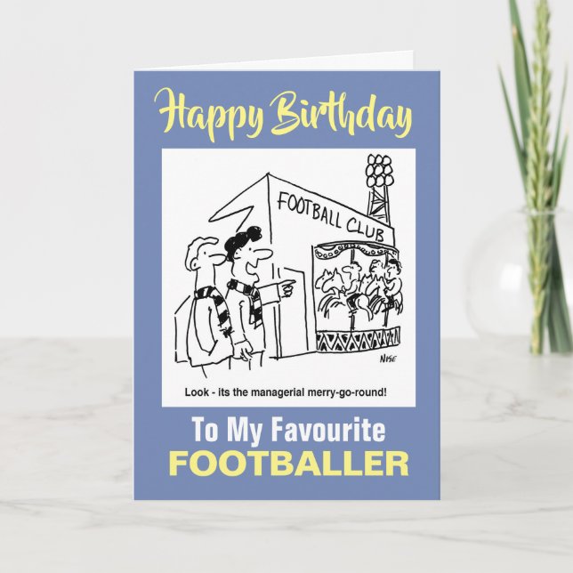 Tarjeta A mi futbolista favorito - Feliz cumpleaños (Anverso)