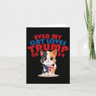 Tarjeta A mi gato le encanta Trump 2024 2