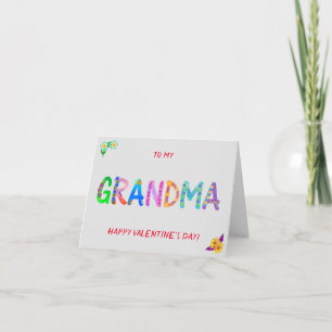 Tarjeta A mi GRANDMA Feliz Día de San Valentín