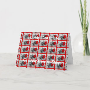 TARJETA A MI **HIJA** EN EL DÍA DE LA MADRE