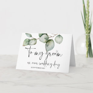 Tarjeta A Mi Hijo De La Novia Casándose Con Nuestro Boda