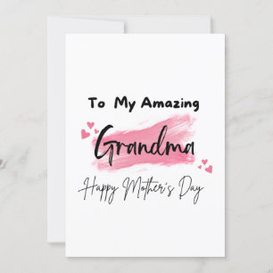 Tarjeta A mi increíble abuela feliz día de la madre
