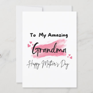 Tarjeta A mi increíble abuela feliz día de la madre