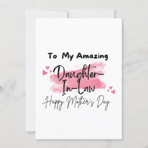 Tarjeta A Mi Increíble Nuera Feliz Día de las Madres