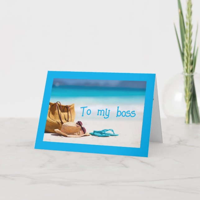 TARJETA **A MI JEFE** MERECES UN "GRAN CUMPLEAÑOS" (Anverso)