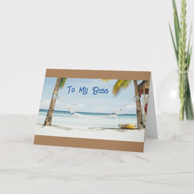 TARJETA **A MI JEFE** TE MERECES UN "GRAN CUMPLEAÑOS" (Anverso)