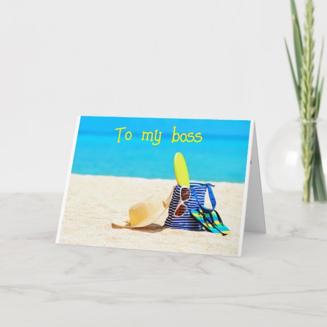 TARJETA **A MI JEFE** TE MERECES UN "GRAN CUMPLEAÑOS" (Anverso)