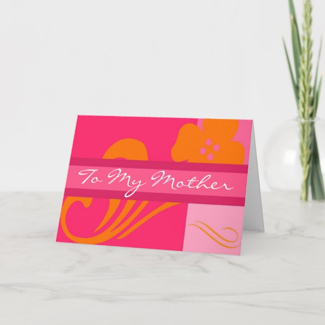 Tarjeta A mi madre (Anverso)