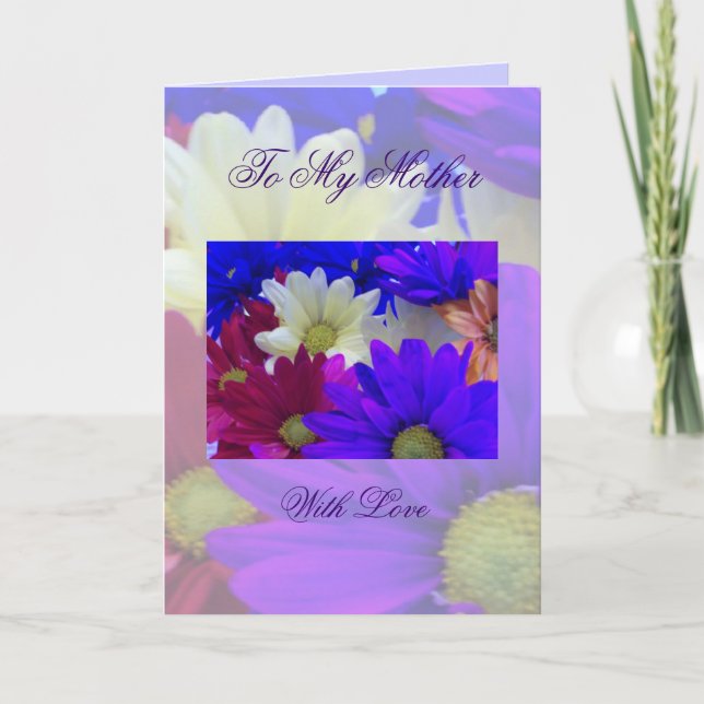 Tarjeta A Mi Madre Con Amor (Anverso)