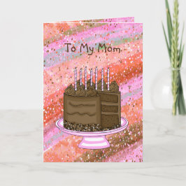 Tarjeta A mi mamá | Cumpleaños feliz