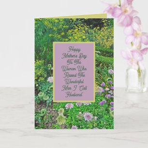 TARJETA A MI MARAVILLOSA MADRE DE DERECHO/FLORAL