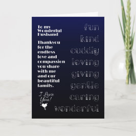 Tarjeta A mi Maravilloso Esposo