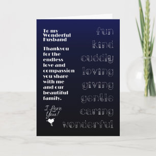Tarjeta A mi Maravilloso Esposo