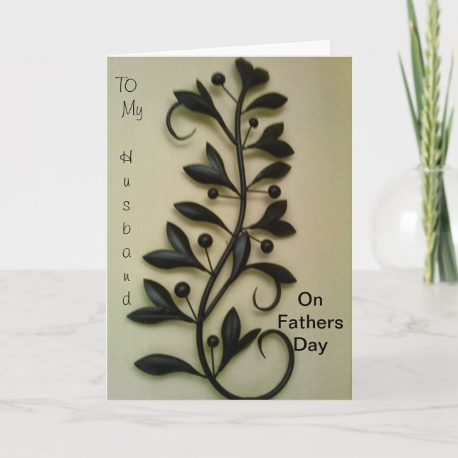 Tarjeta A mi marido en el día del padre (Anverso)