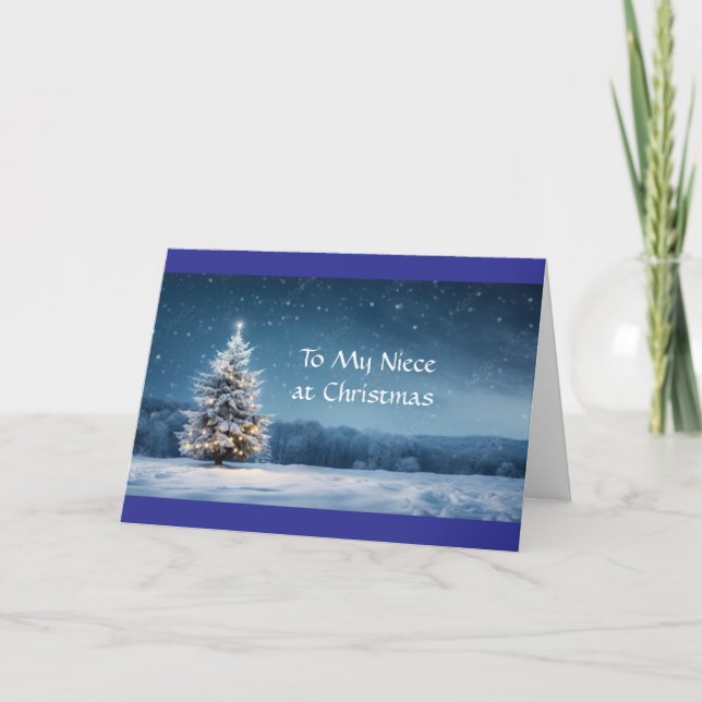 TARJETA **A MI NIECE*** **NAVIDADES** (Anverso)