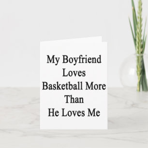 Tarjeta A Mi Novio Le Encanta El Baloncesto Más De Lo Que