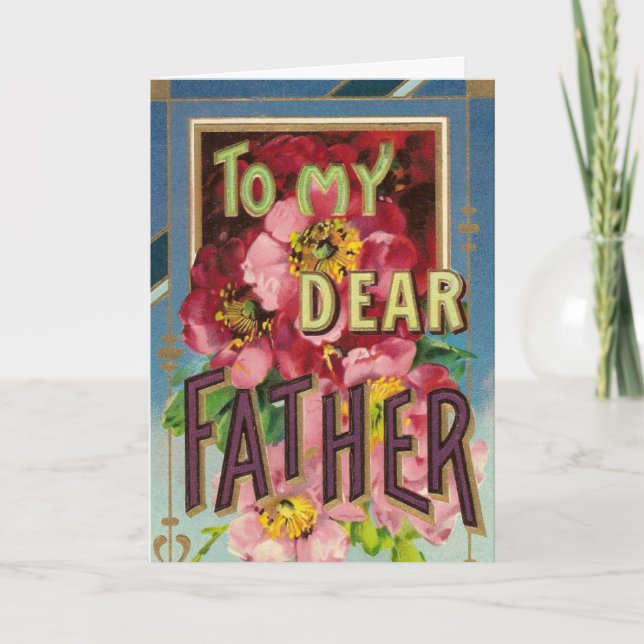 Tarjeta A mi querido padre... (Anverso)