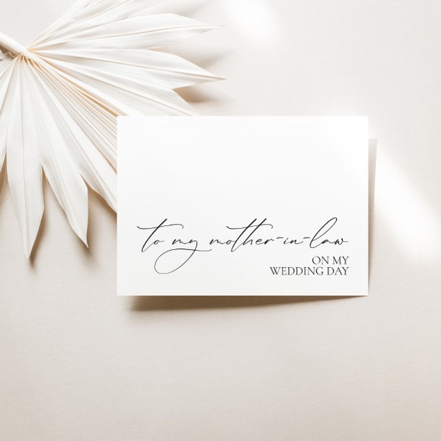 Tarjeta "A mi suegra en el día de mi boda" (Subido por el creador)