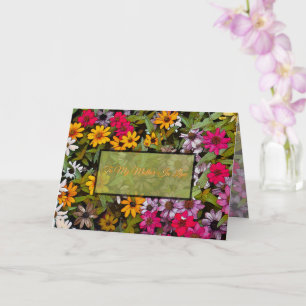 Tarjeta A Mi Suegra / floral / Suerte Mía