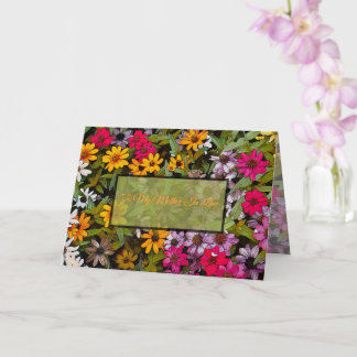 Tarjeta A Mi Suegra / floral / Suerte Mía