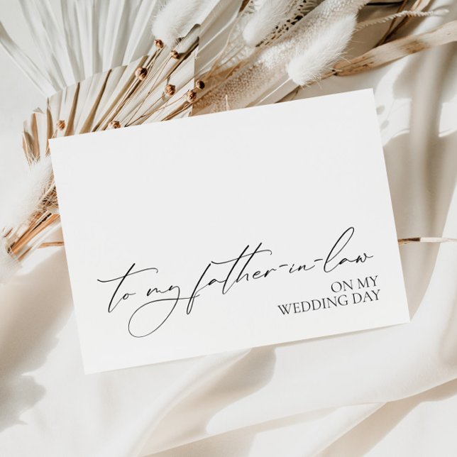 Tarjeta "A mi suegro en el día de mi boda" (Subido por el creador)