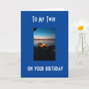 TARJETA A MI **TWIN** EN SU CUMPLEAÑOS