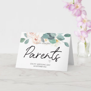 Tarjeta A Mis Padres Boda Gracias Por Novias, Mamá Papá