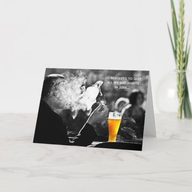 Tarjeta A NADIE le gusta un poco el Año Nuevo (Anverso)