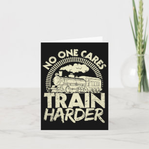 Tarjeta A nadie le importa el tren Gym más duro Locomotive