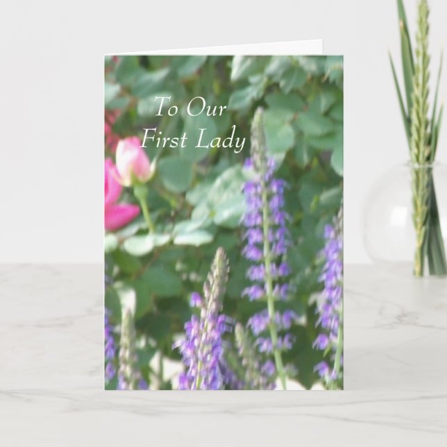 Tarjeta A Nuestras Primeras Damas (Anverso)