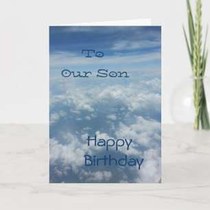 Tarjeta A nuestro hijo Feliz cumpleaños