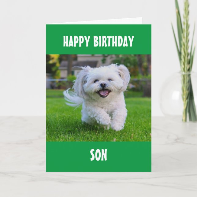 TARJETA ¡A NUESTRO O A MI HIJO EN SU CUMPLEAÑOS! (Anverso)