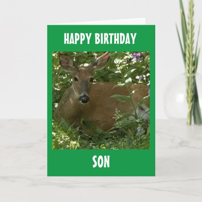 TARJETA ¡A NUESTRO O A MI HIJO EN SU CUMPLEAÑOS! (Anverso)