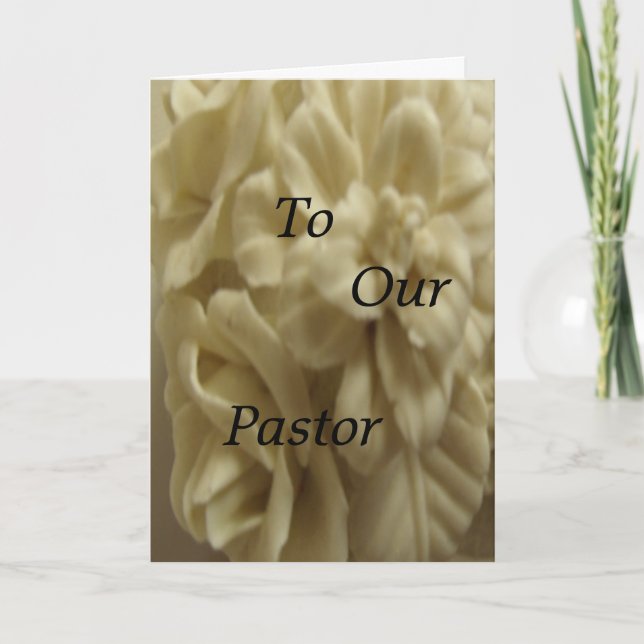 Tarjeta A nuestro Pastor (Anverso)