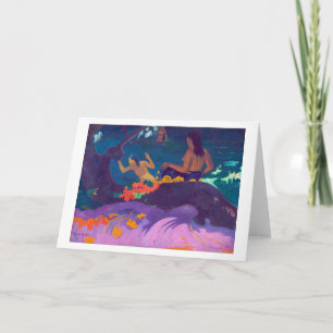 Tarjeta A orillas del mar, Gauguin