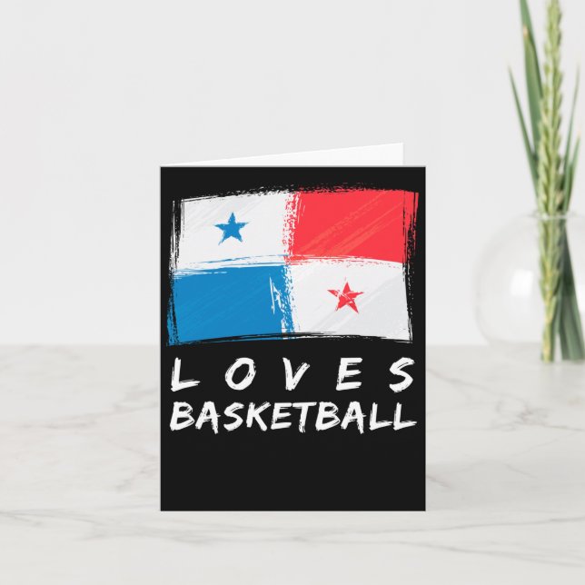 Tarjeta A Panamá le encanta el baloncesto (Anverso)
