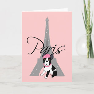 Tarjeta À pequeno París del Le chien
