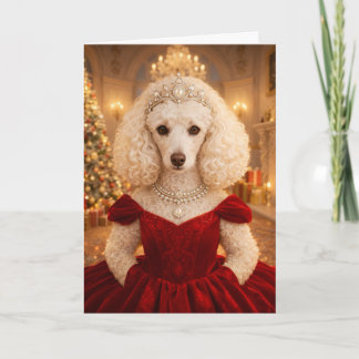 Tarjeta A Poodle Christmas Holiday Card
