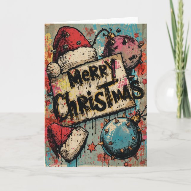 Tarjeta A punk christmas card (Anverso)
