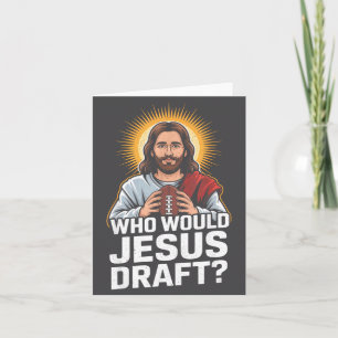 Tarjeta A Quién Draftearía Jesús Divertido Fantasía Fútbol